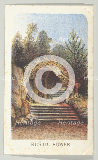 Rustic Bower, from the series, Views in Central Park, New York, Part 3, 1864. Creator: Louis Prang.