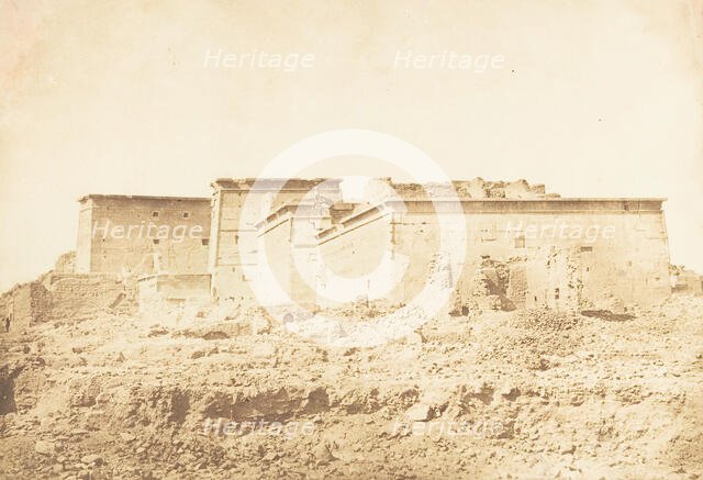 Ensemble du Temple d'Isis à Philae - Vue prise au Nord, April 1850. Creator: Maxime du Camp.