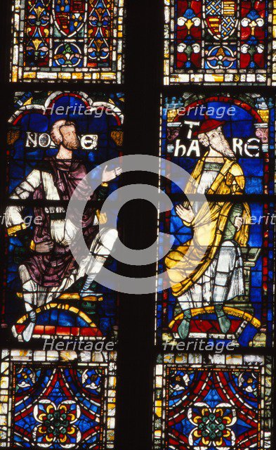 Noah and Terah, late 12th century, Canterbury Cathedral, Kent, 20th century.  Artist: CM Dixon.