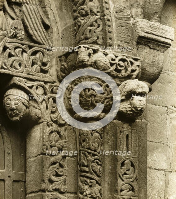 Ely Cathedral: Prior's Doors: Calilals West Side, c. 1891. Creator: Frederick Henry Evans.