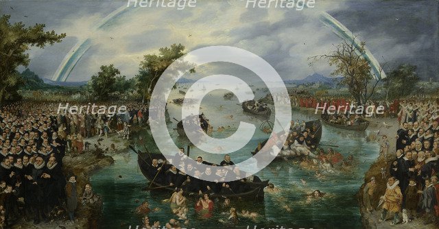 Fishing for Souls, 1614. Artist: Venne, Adriaen Pietersz. van de (1589-1662)