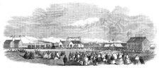 Opening of the first railway in New Zealand, at Christchurch, Canterbury Province, 1864. Creator: Unknown.