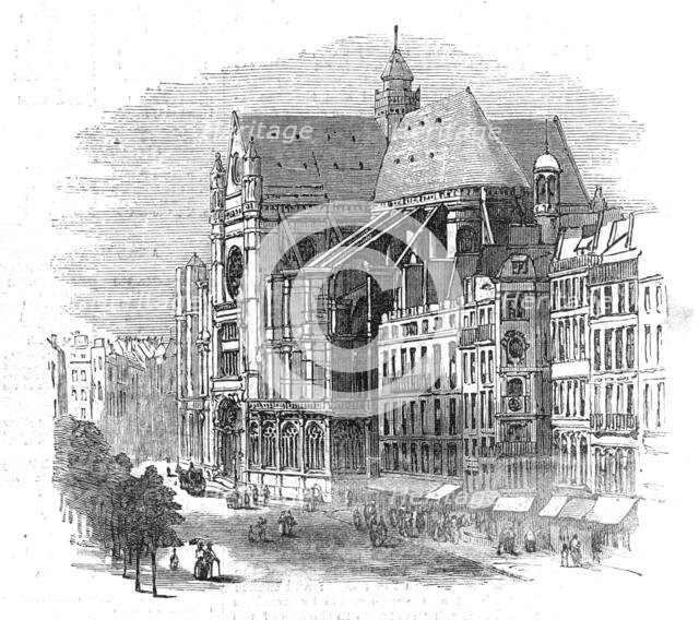 Church of St. Eustache, Paris, 1871. Creator: Unknown.