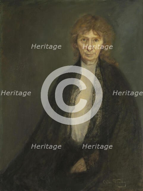 Portrait of the Author Rota Margrethe Vullum, probably 1906. Creator: Oda Krohg.