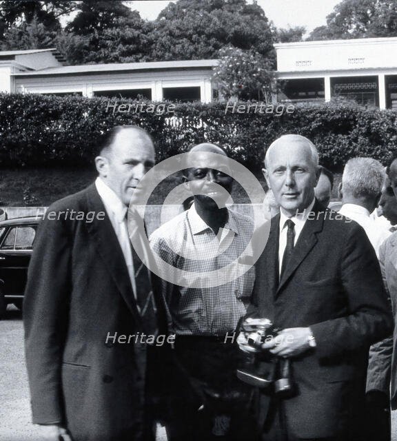 Three men including MA Wolfe, c1960s. Creator: Leonard Jan Bruce-Chwatt.