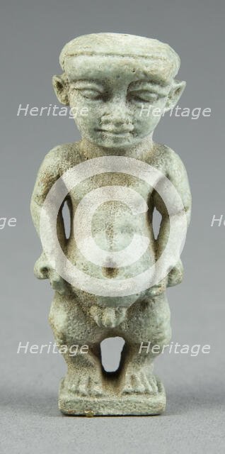 Amulet of the God Pataikos, Egypt, Third Intermediate Period, Dynasty 21-25 (1070-656 BCE). Creator: Unknown.