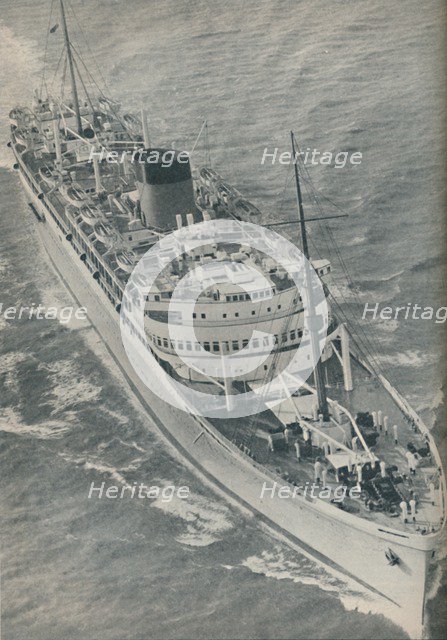 'A Twin-Screw motorship, the Stirling Castle built by Harland and Wolff', 1937. Artist: Unknown.