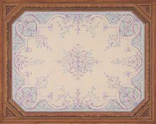 Design for the decoration of a ceiling in rinceaux, 1830-97. Creators: Jules-Edmond-Charles Lachaise, Eugène-Pierre Gourdet.