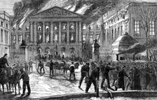 Burning of the House of Representatives at Brussels, 1883. Creator: Unknown.