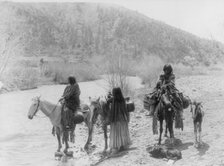 At the ford, c1903. Creator: Edward Sheriff Curtis.