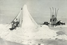 'Surveying Party's Tent After A Blizzard', c1911, (1913). Artist: Tryggve Gran.