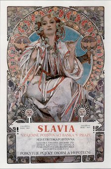Slavia (Poster), 1907. Artist: Mucha, Alfons Marie (1860-1939)