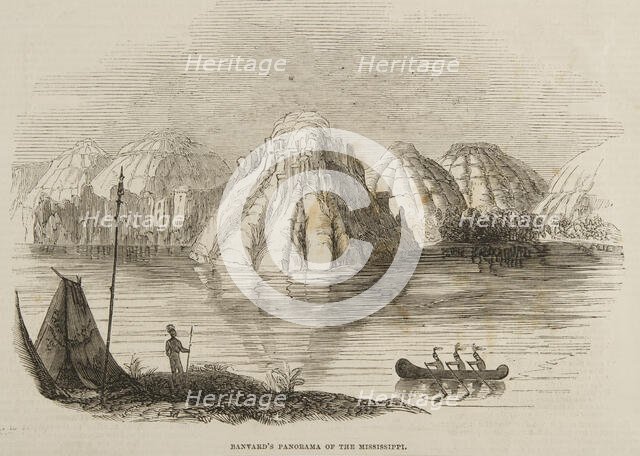Banvard's Panorama of the Mississippi, 1848. Creator: Unknown.