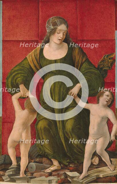 The Wife of Hasdrubal and Her Children, c. 1490/1493. Creator: Ercole de' Roberti.