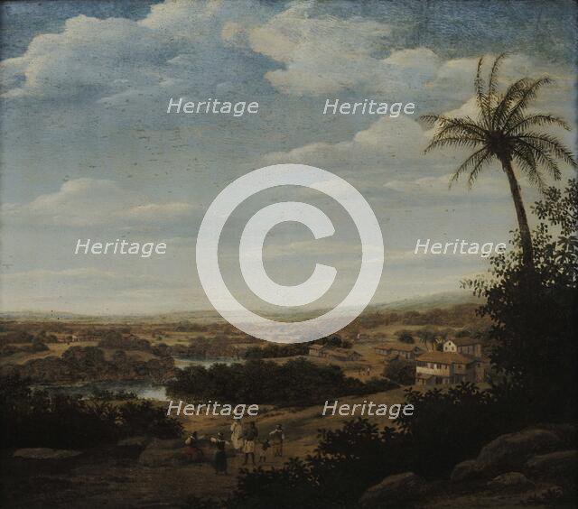 View of a sugar cane mill, 1660s. Creator: Post, Frans Jansz. (1612-1680).