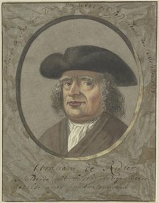 Portrait of the painter Abraham de Ridder, 1678-c.1788. Creator: Anon.