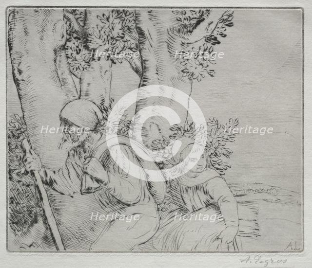 Return from the Field (Le Retour des Champs-2nd Plate). Creator: Alphonse Legros (French, 1837-1911).