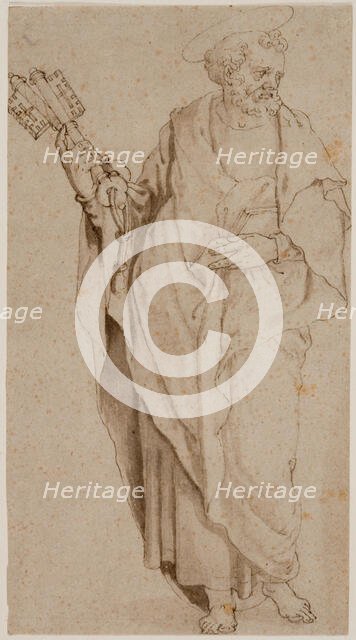 Saint Peter, c1575. Creator: Orazio Samacchini.