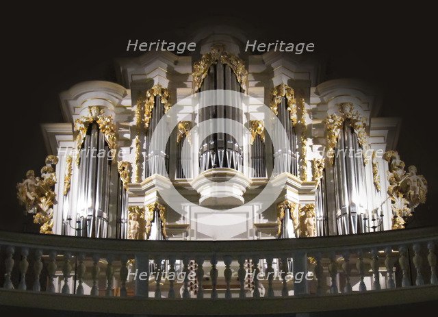 The Wender organ in the Bach Church, Arnstadt.