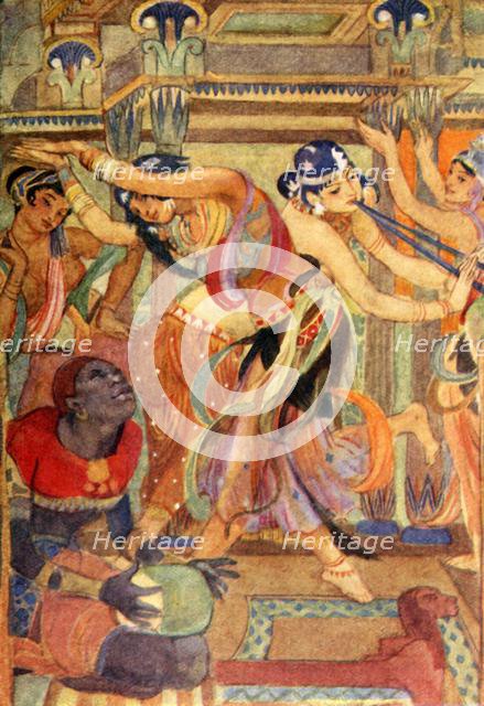 'The Goddesses as Dancing-girls', 1915. Creator: Evelyn Paul.