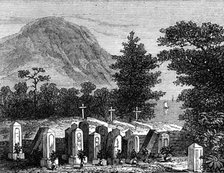 The Japanese Cemetery of Iruma, 1874. Creator: Unknown.