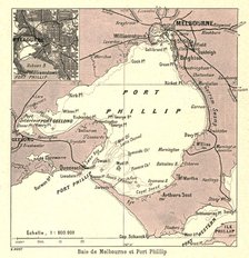 ''Baie de Melbourne et Port Phillip; Les Terres Du Pacifique', 1914. Creator: Unknown.
