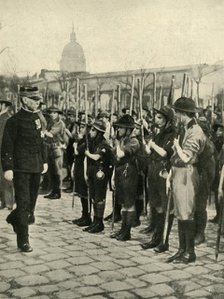 General Joseph Gallieni inspecting Boy Scouts, Paris, France, c1914, (c1920). Creator: Unknown.
