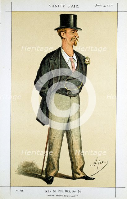 Eyre Massey Shaw, British firefighter, 1871. Artist: Carlo Pellegrini