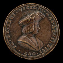 François I, 1494-1547, King of France 1515 [obverse], 1515 or after. Creator: Giovanni Maria Pomedelli.