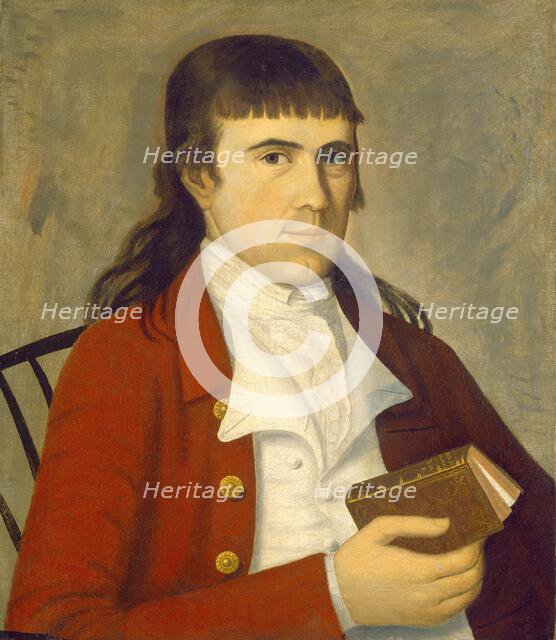 Portrait of a Man in Red, c. 1785/1790. Creator: Sherman Limner.