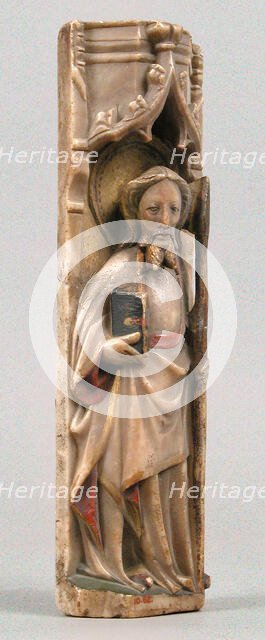 Relief of Standing Saint under Oggi Arch, British, ca. 1450. Creator: Unknown.