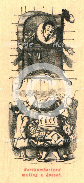 'Northumberland making a Speech', 1897. Creator: John Leech.