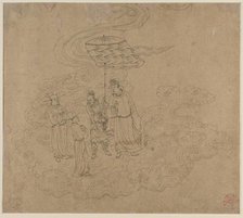 Album of Daoist and Buddhist Themes: Procession of Daoist Deities: Leaf 9, 1200s. Creator: Unknown.