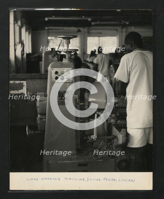 Wood Working Machine, Lower Prison, Luzira, Kampala, Uganda, c1950s. Creator: Unknown.