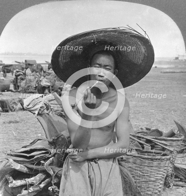Typical Chinaman, Bhamo, Burma, 1908. Artist: Stereo Travel Co