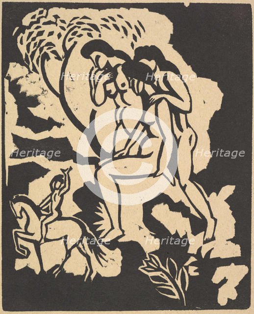 Greeting (Begrüssung), 1912. Creator: August Macke.