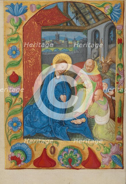 The Nativity; Book of Hours, early 16th century. Creator: Unknown.