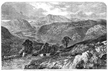 "The Valley of the Lledr", by J. C. Reed, from the exhibition of the new Water-Colour Society, 1861. Creator: Unknown.