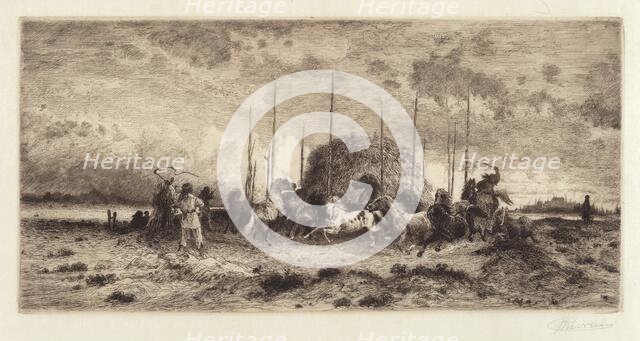 Harvest at San Juan, New Mexico, c. 1883. Creator: Peter Moran.