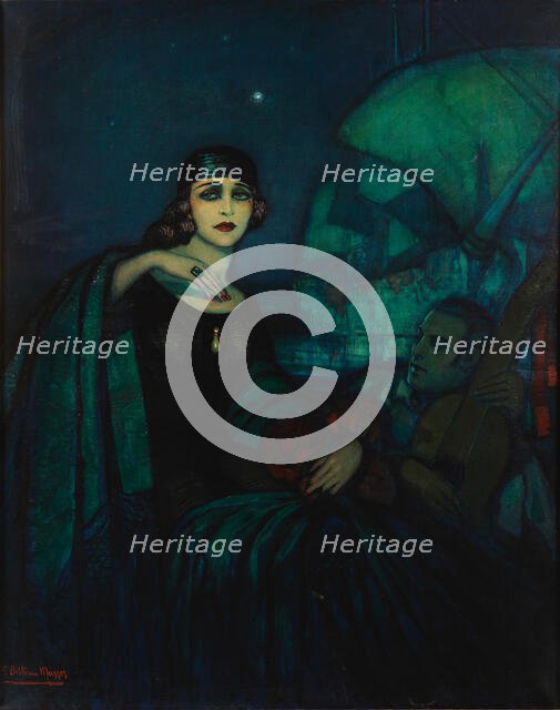 Pola Negri and Rudolph Valentino. Creator: Beltrán Massés, Federico (1885-1949).