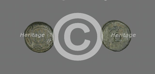 Coin Depicting a Shield, 239-229 BCE, issued by King Demetrius II. Creator: Unknown.