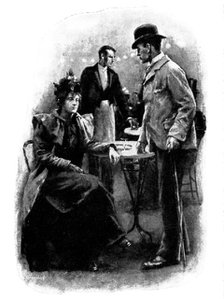 Eve's Ransom...: "I am a stranger to you," Hilliard managed to say..., 1895. Creator: George Meisenbach.