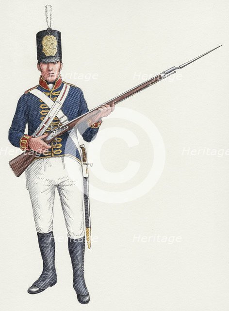 Napoleonic ordinary gunner from a Royal Artillery Invalid regiment c.1803-15, (c2000-2015)