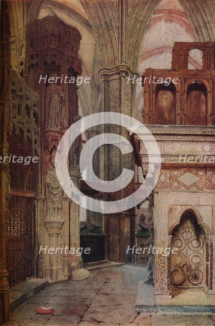 The Shrine and Chapel of Edward the Confessor, (1853), 1937. Artist: Unknown