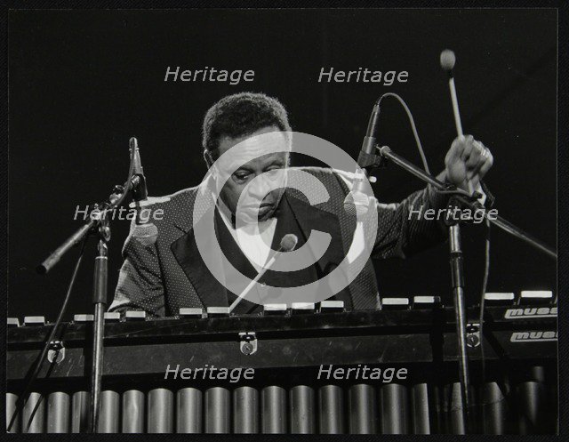 Lionel Hampton on the vibraphone, Knebworth, Hertfordshire, July 1982. Artist: Denis Williams
