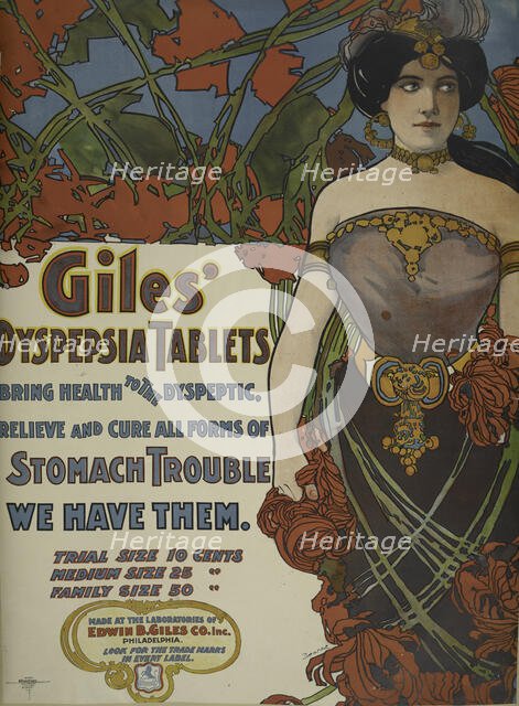 Giles' dyspepsia tablets, c1895 - 1917. Creator: Unknown.