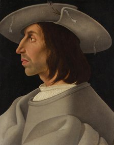 Portrait of a Man in Profile, ca. 1525. Creator: ? Italian Painter (ca. 1525).