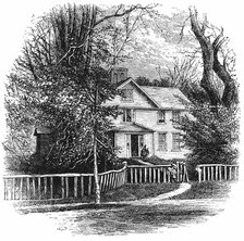 The home of Amos Benson Alcott (1799-1888), Concord, Massachusetts, 1875. Artist: Unknown