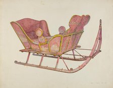 Sleigh, 1935/1942. Creator: Amos C. Brinton.