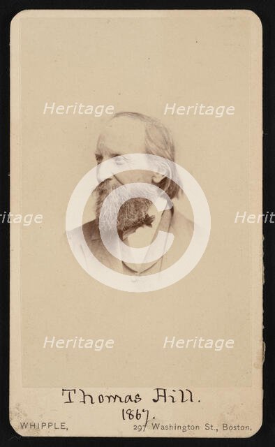 Portrait of Thomas Hill (1818-1891), 1867. Creator: John Adams Whipple.